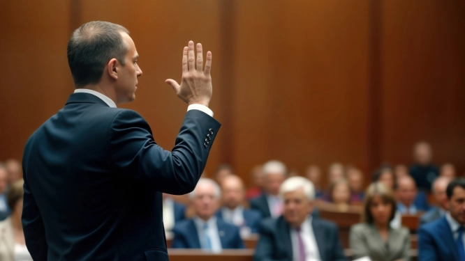 Advogado em tribunal